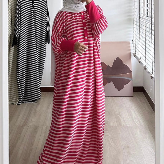 Noa stripe batwing dress