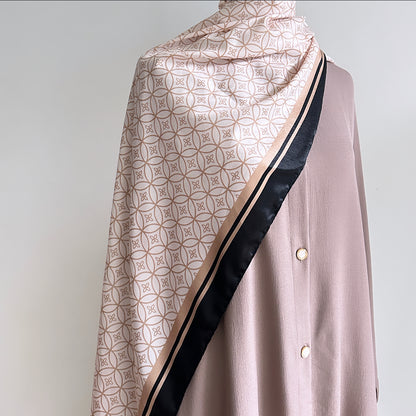 Or printed long shawl